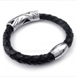 Titanium Leather Bracelet