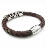 Titanium Leather Bracelet