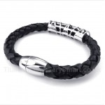 Titanium Leather Bracelet