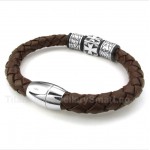 Titanium Leather Bracelet