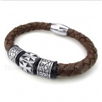 Titanium Leather Bracelet