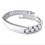 Titanium Bracelet with Crystal