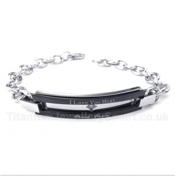 Titanium Black Couple's Bracelet