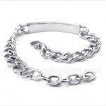 Titanium Crystal Womens Couple's Bracelet