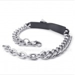 Titanium Black Mens Couple's Bracelet