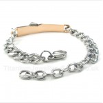 Titanium Gold Womens Couple's Bracelet