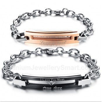 Titanium Couple's Bracelet