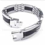 Titanium Greek Meander Pattern Bracelet