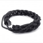 Leather Titanium Bracelet