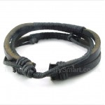 Leather Titanium Bracelet