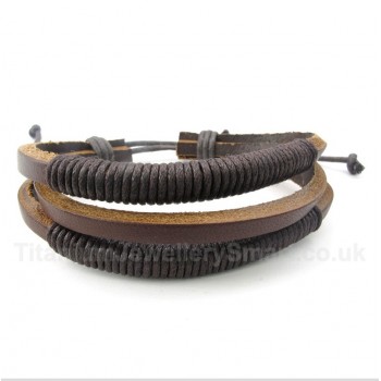 Leather Titanium Bracelet