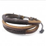 Leather Titanium Bracelet