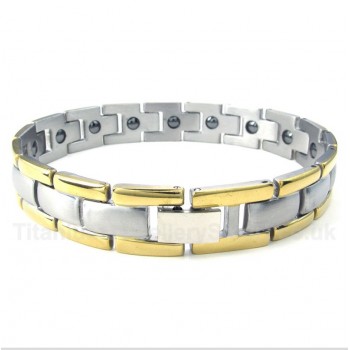 Titanium Magnet Gold Bracelet