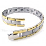 Titanium Magnet Gold Bracelet