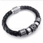 Leather Titanium Bracelet