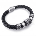 Leather Titanium Bracelet