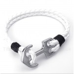 Leather Anchor Bracelet