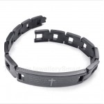 Titanium Cross Bible Verse Bracelet