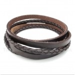 Titanium Leather Bracelet