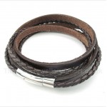 Titanium Leather Bracelet