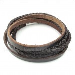 Titanium Leather Bracelet