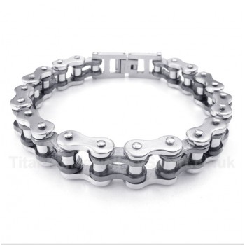 Titanium Black Bicycle Chain Bracelet