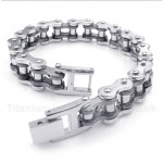 Titanium Black Bicycle Chain Bracelet