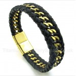 Titanium Leather Bracelet