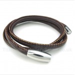 Titanium Leather Bracelet