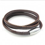 Titanium Leather Bracelet