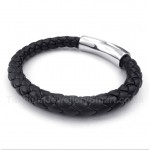 Titanium Leather Bracelet