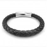 Titanium Leather Bracelet