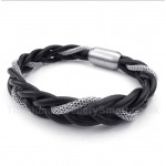 Titanium Leather Bracelet