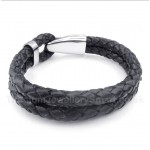 Leather Titanium Bracelet