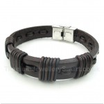 Leather Titanium Bracelet