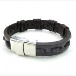 Leather Titanium Bracelet