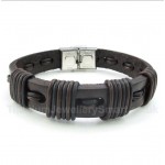 Leather Titanium Bracelet