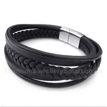 Leather Titanium Bracelet