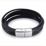 Leather Titanium Bracelet