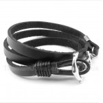 Titanium Leather Bracelet