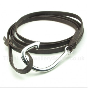 Titanium Leather Bracelet