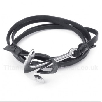 Leather Titanium Bracelet