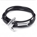 Titanium Leather Bracelet