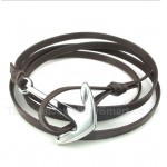 Titanium Leather Bracelet