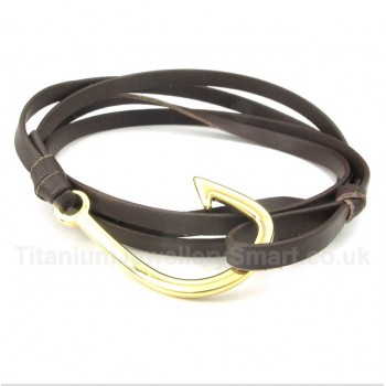 Titanium Leather Bracelet