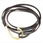 Titanium Leather Bracelet