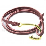 Leather Hooks Titanium Bracelet