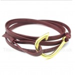 Leather Hooks Titanium Bracelet