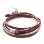 Titanium Leather Anchor Bracelet