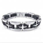 Titanium Cross Bracelet